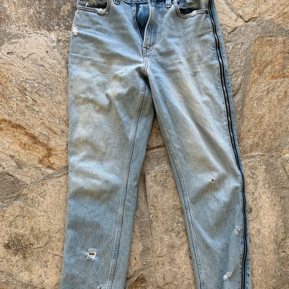 Side zipper Abercrombie and Fitch denim jeans 27